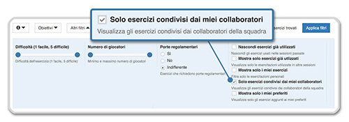 Condividere esercizi con YouCoachApp esercizi staff