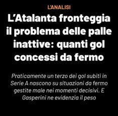 Atalanta problema palle inattive