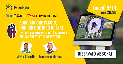 YouCoachClass webinar Bologna FC Attività di Base