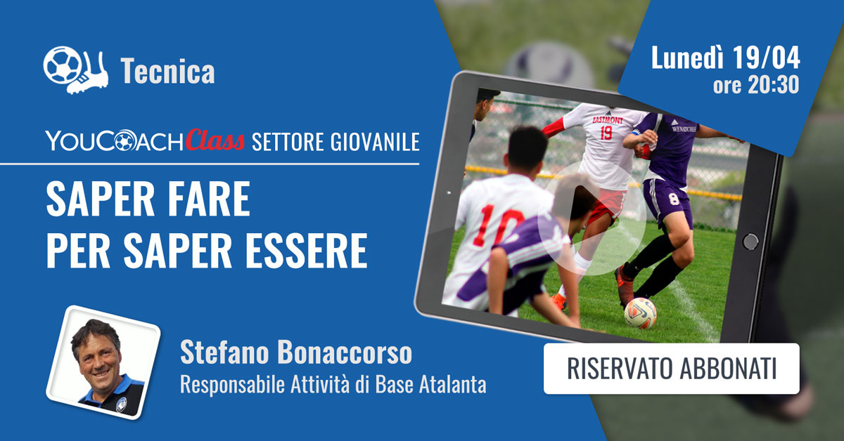 YouCoachClass webinar sul calcio e sulla tecnica