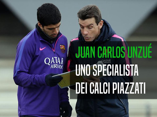 Lo specialista dei calci piazzati del Barcellona: Juan Carlos Unzué