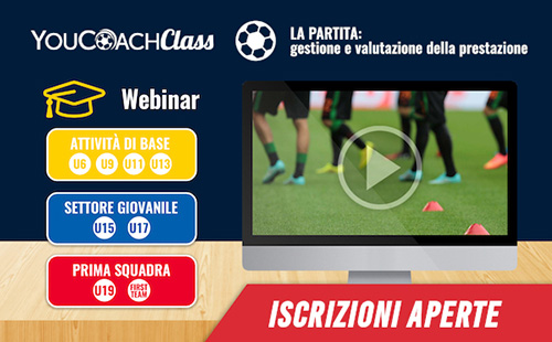 YouCoachClass Area Prestazione e Partita: iscrizioni aperte