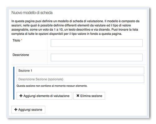 Modello valutazione YouCoachApp