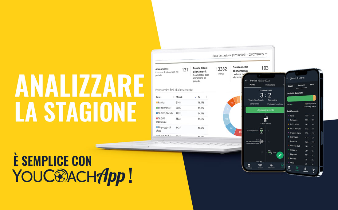 Analizzare la stagione calcistica con YouCoachApp