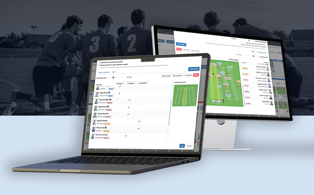 Nuova funzionalità in YouCoach App: gestisci le serie e le squadre dentro ogni esercitazione e analizza le relazioni tra i giocatori