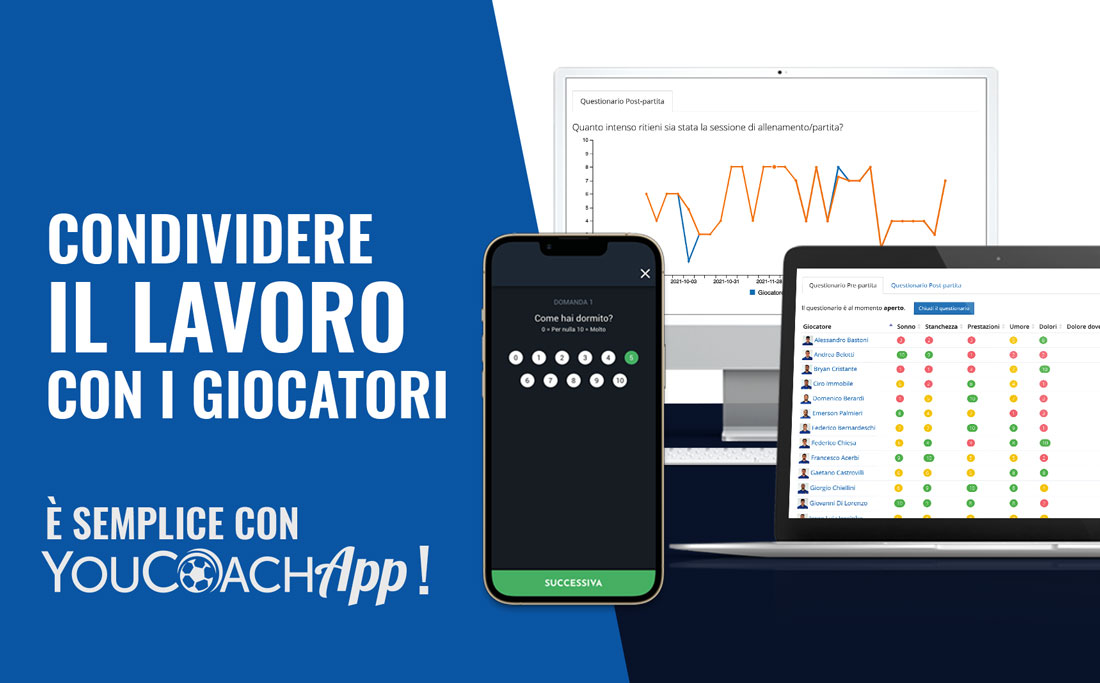 Condividere il lavoro con i giocatori grazie a YouCoachApp