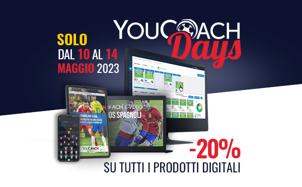 YouCoach Days 2023 20% di sconto sui prodotti digitali YouCoach Days 2023 20% di sconto sui prodotti digitali