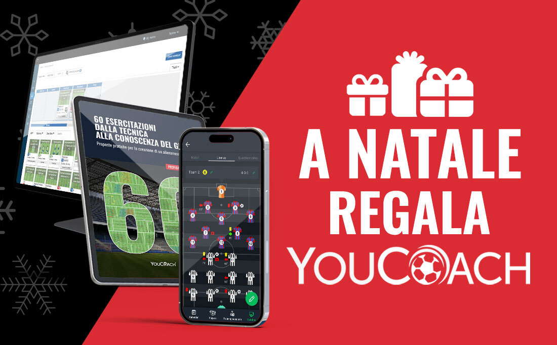 A Natale regala YouCoach! Il regalo perfetto per gli allenatori di calcio