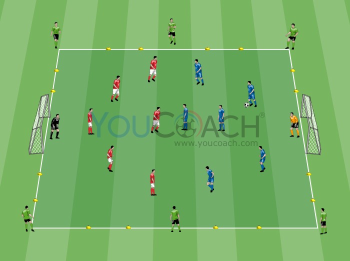 Small Sided Game 6 Against 6 And 6 Flex Players Chelsea Fc Youcoach