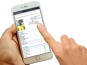 YouCoachApp per i preparatori atletici valutazione giocatori