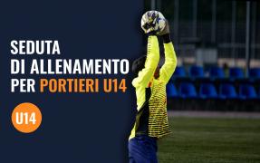 Allenamento portieri Under 14 calcio