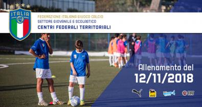 Allenamento del 12 Novembre Centri Federali Territoriali