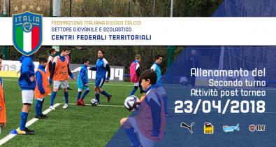 Allenamento del 23 Aprile Centri Federali Territoriali - 2^ turno di attività