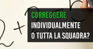 Correggere errori gruppo squadra