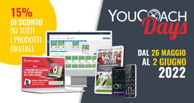 YouCoach Days 2022 - Sconto 15% su tutti i prodotti digitali dal 26/5 al 2/6
