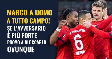 Inferiorità tecnica a livello individuale? Marco a uomo a tutto campo!