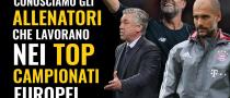 Allenatori top club europei Ancelotti Klopp Guardiola