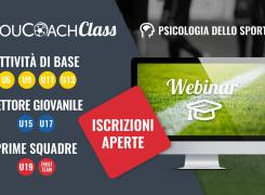 YouCoachClass iscrizioni webinar psicologia dello sport novembre